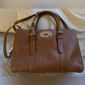 Mulberry Bayswater Double-zip Tote, natural tan